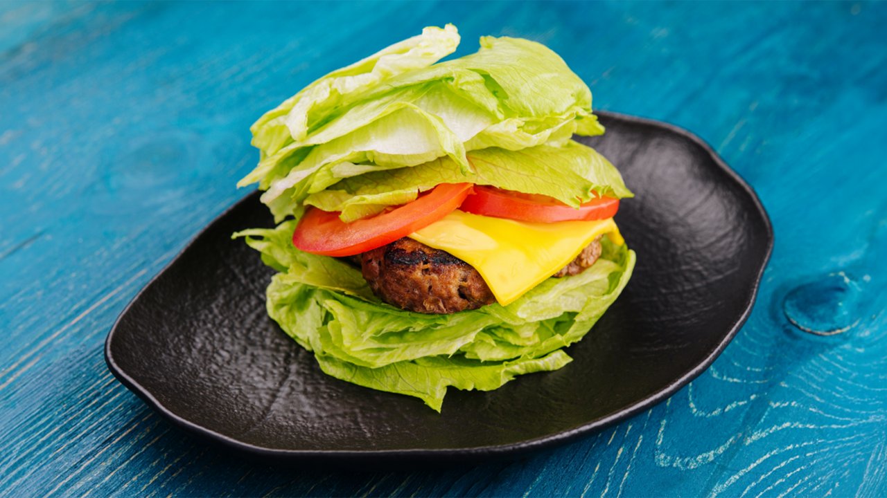 Cheeseburger lettuce wrap