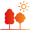 Trees and a sun