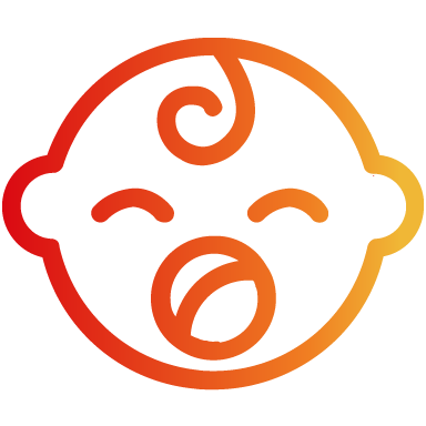 Crying baby icon