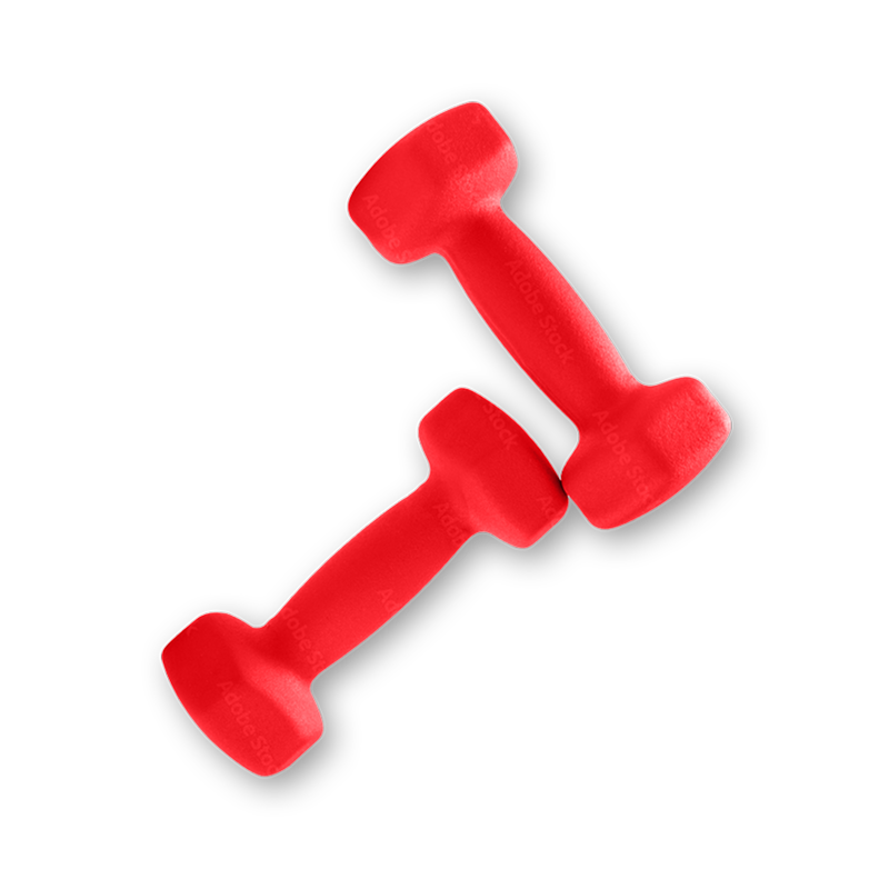 Set of two dumbbells