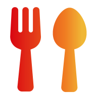 Fork and spoon icon