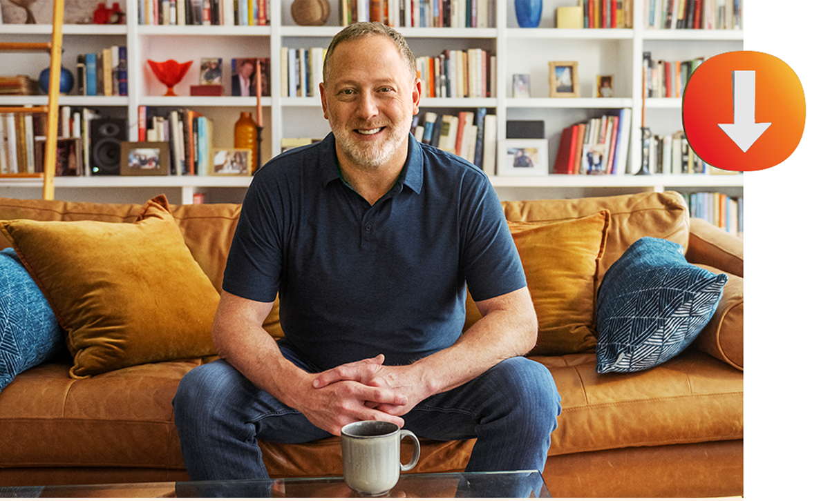 Franklin sitting in a restaurant